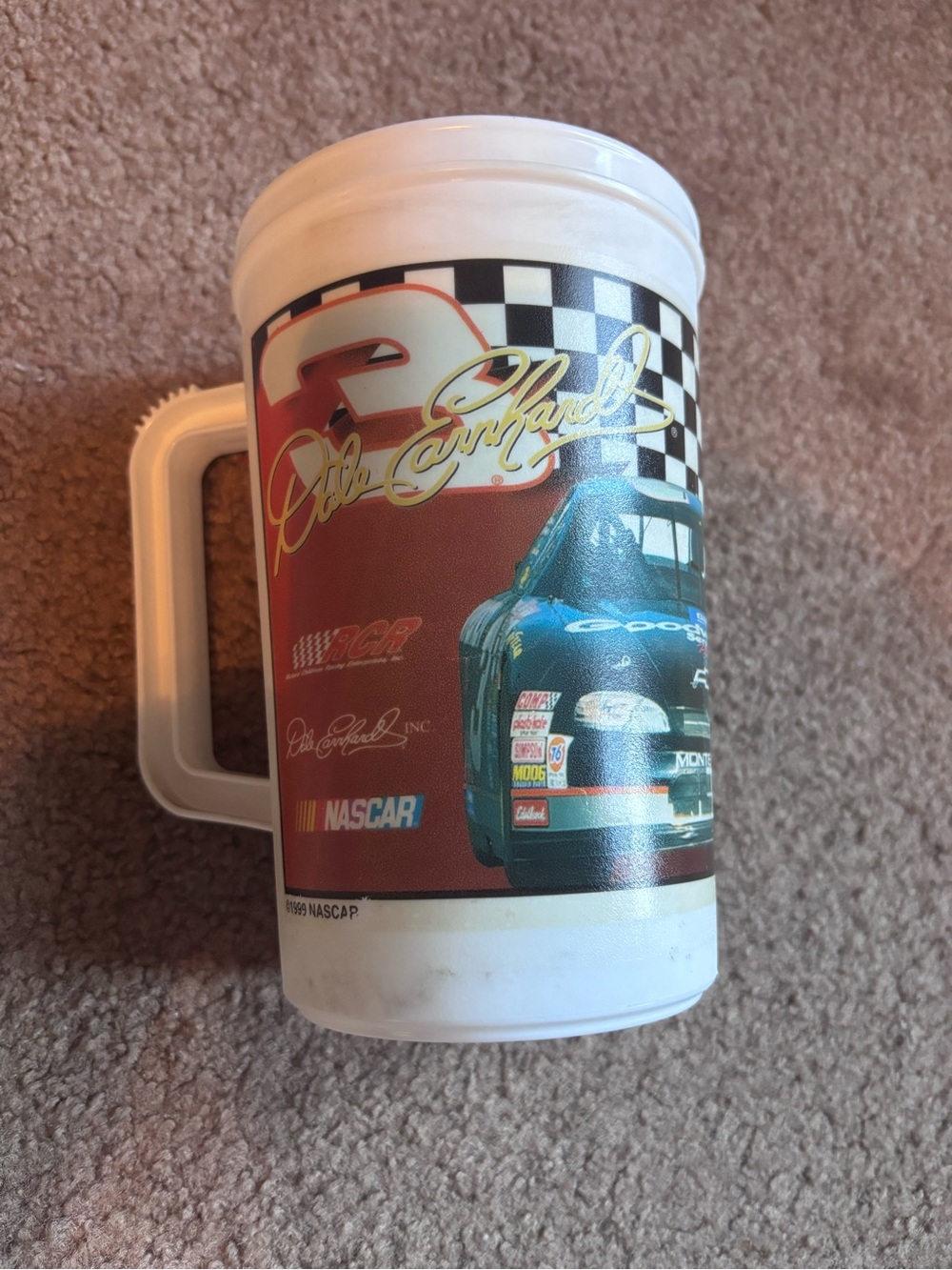 Nascar White Red Blue Racing Mug